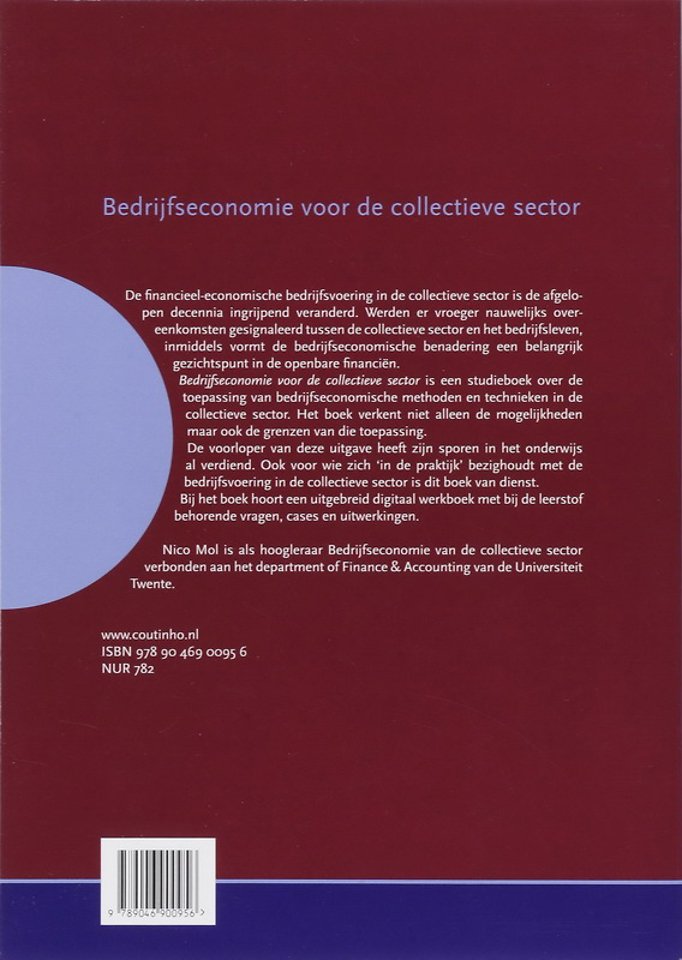 Bedrijfseconomie voor de collectieve sector