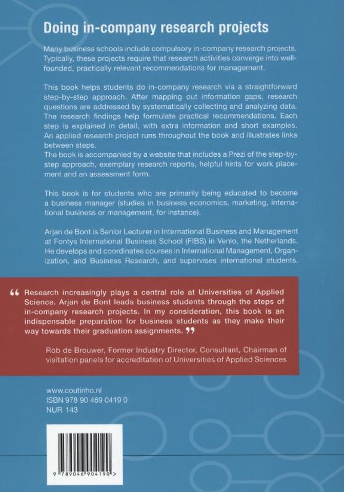 Doing in company research projects