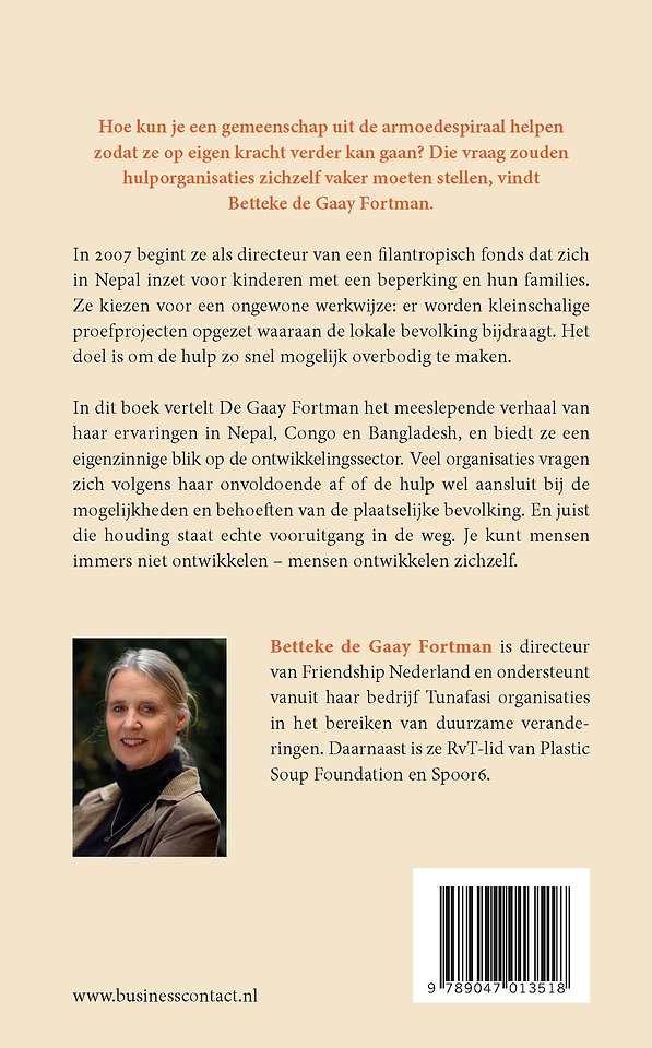 Mensen ontwikkelen zichzelf