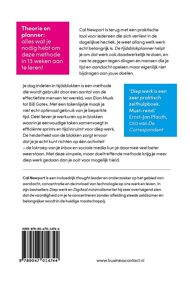 De tijdsblokplanner