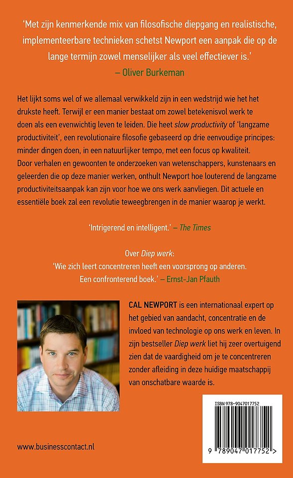 Slow productivity - de kunst van presteren zonder burn-out