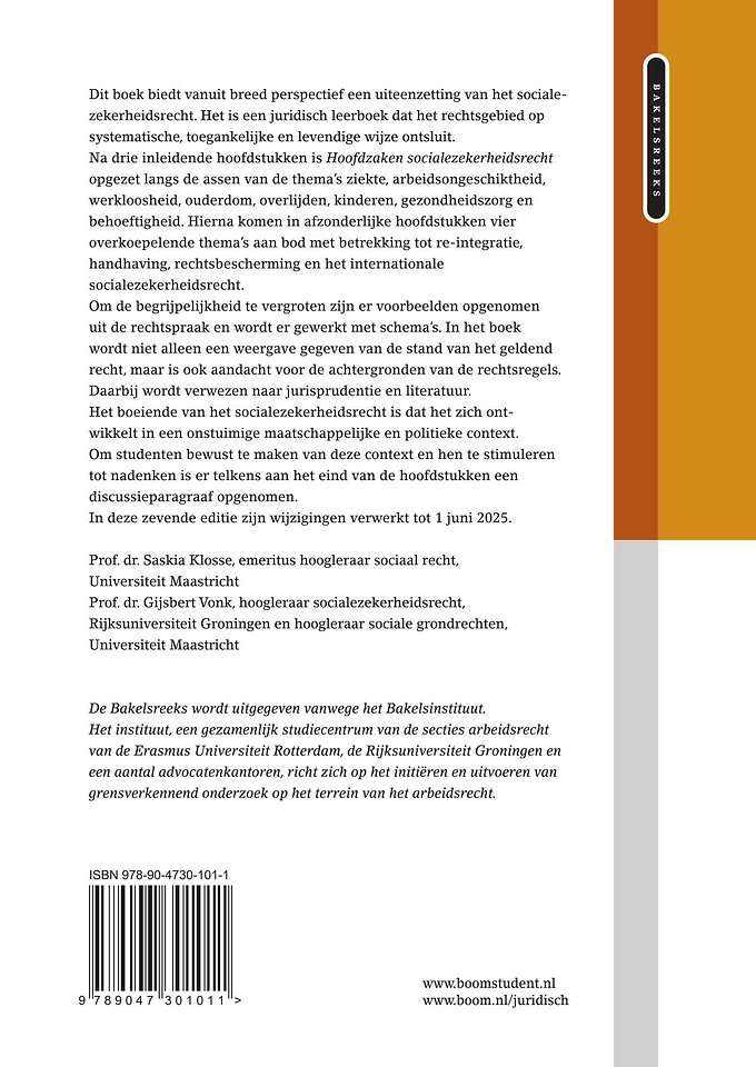 Hoofdzaken socialezekerheidsrecht