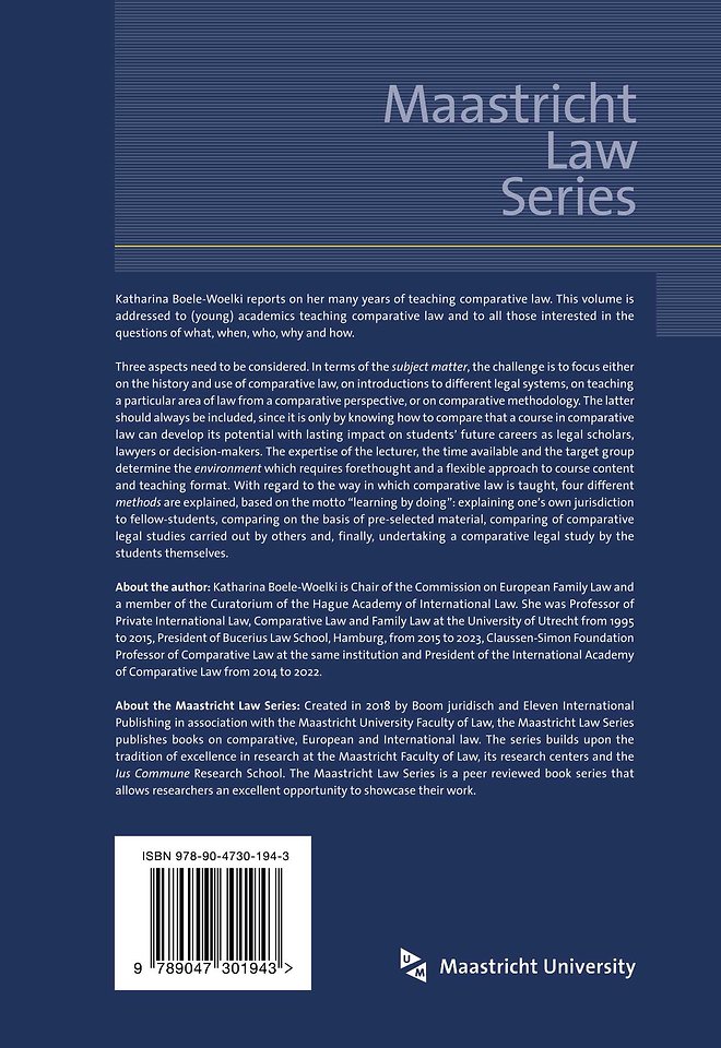 Teaching Comparative Law