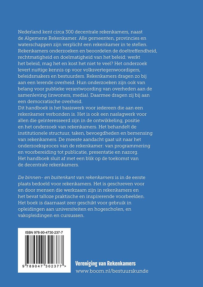 De binnen- en buitenkant van rekenkamers
