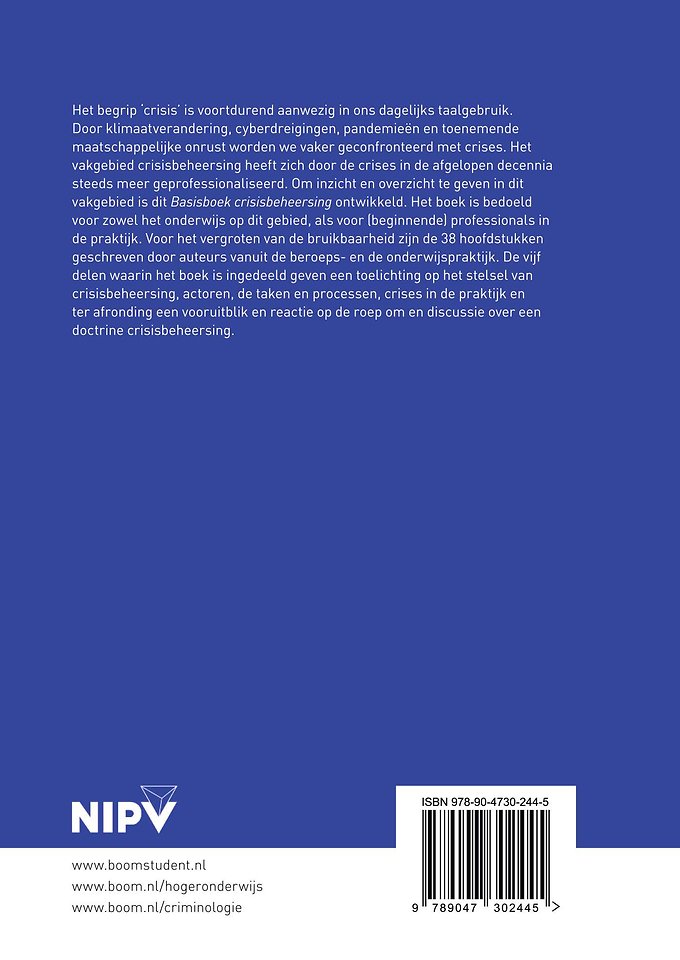 Basisboek crisisbeheersing