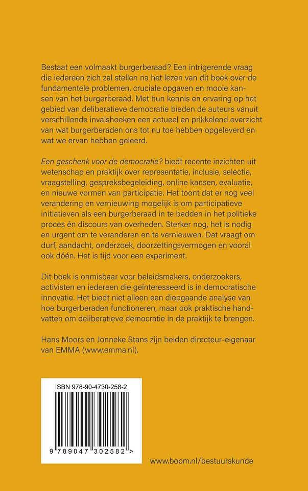 Een geschenk voor de democratie?