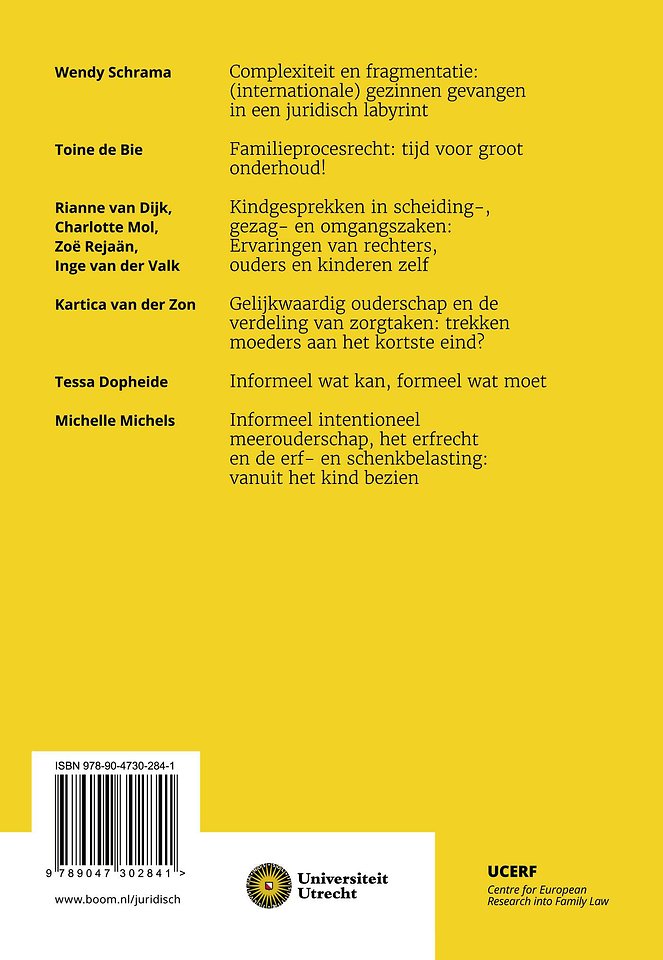 Actuele ontwikkelingen in het familierecht