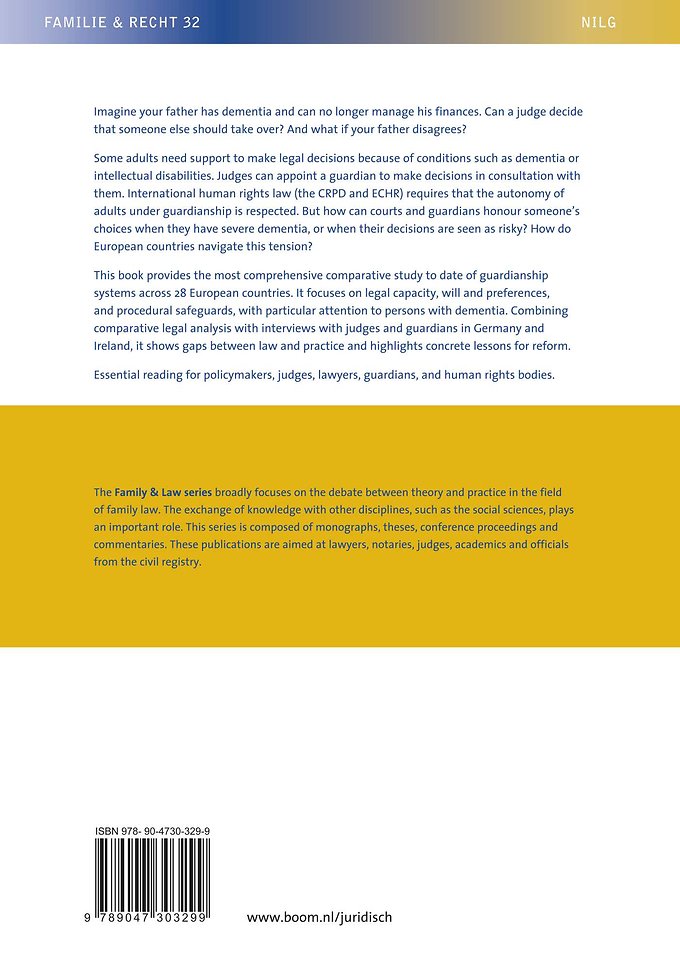 Adult Guardianship in Europe: A Human Rights and Comparative Perspective