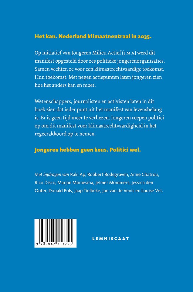 Jongeren. Klimaat. Nu.