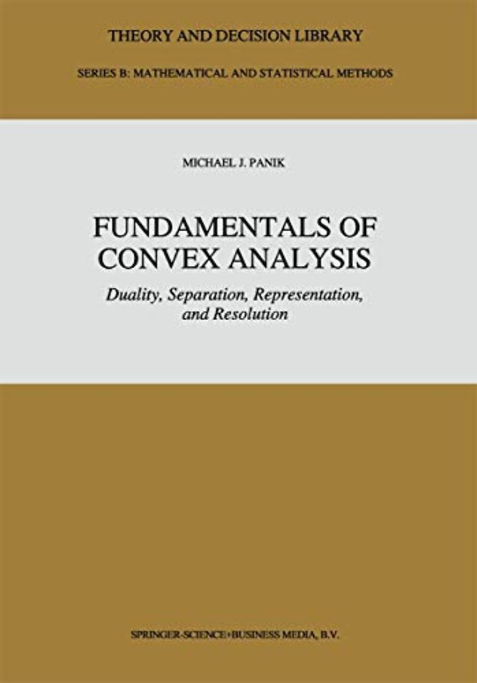 Fundamentals of Convex Analysis