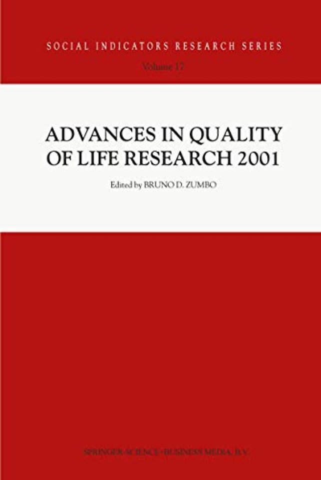 Advances in Quality of Life Research 2001