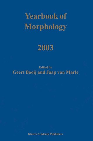 Yearbook of Morphology 2003