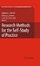 Research Methods for the Self-Study of Practice