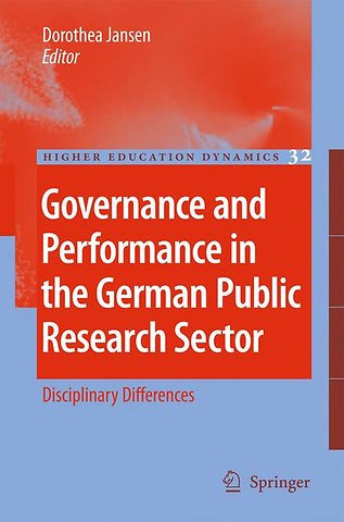 Governance and Performance in the German Public Research Sector