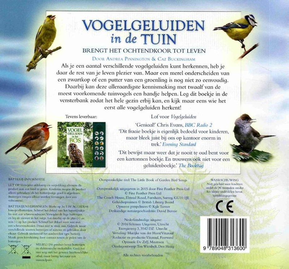 Vogelgeluiden in de tuin
