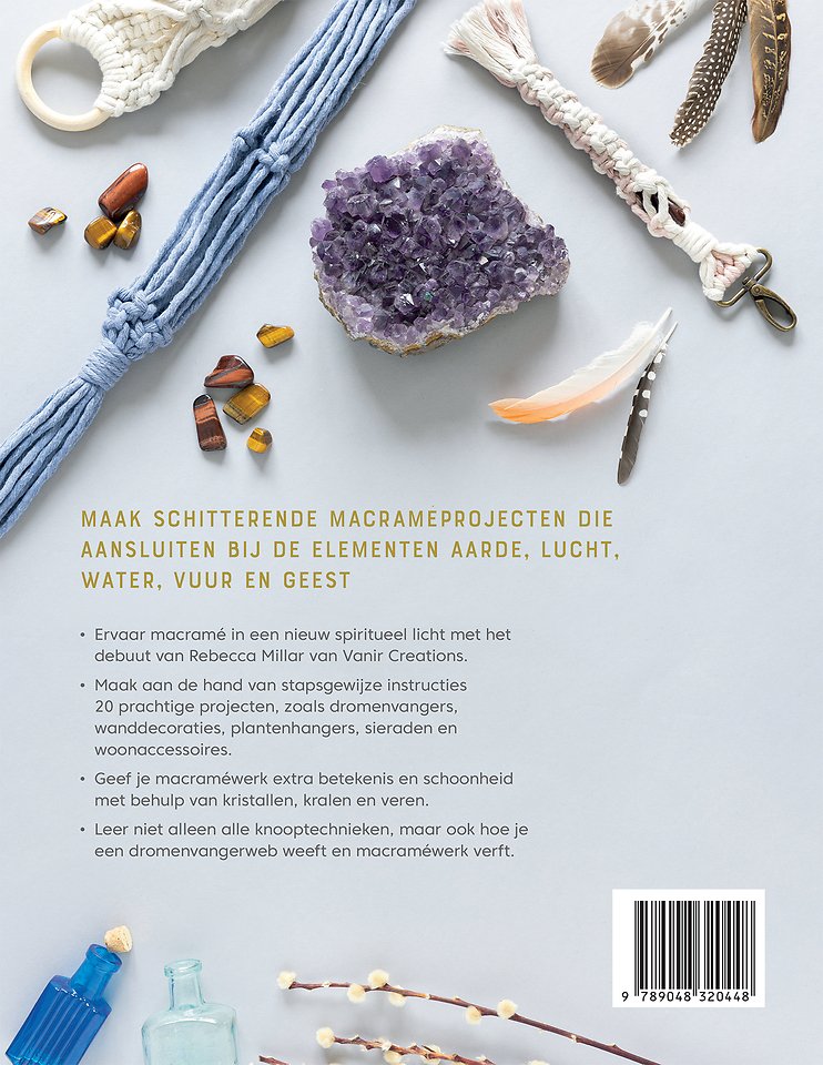 Macramé en kristallen