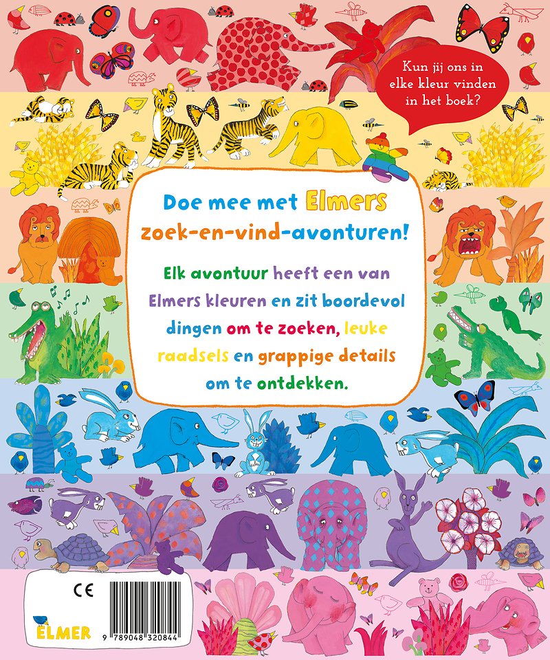 Elmer zoek en vind - Kleuren