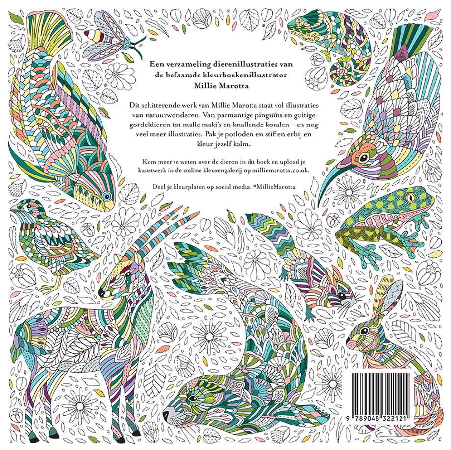 Kleurboek Millie Marotta - Duizelingwekkend dierenrijk