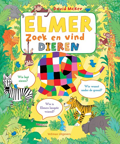 Elmer zoek en vind - dieren