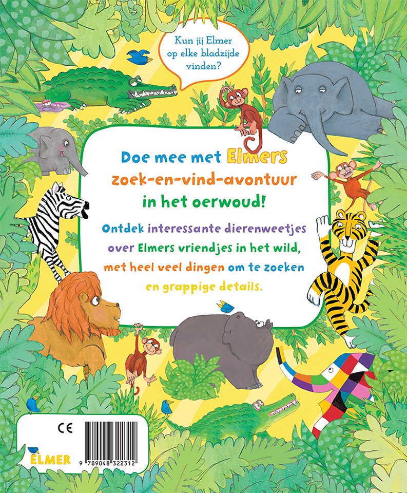Elmer zoek en vind - dieren