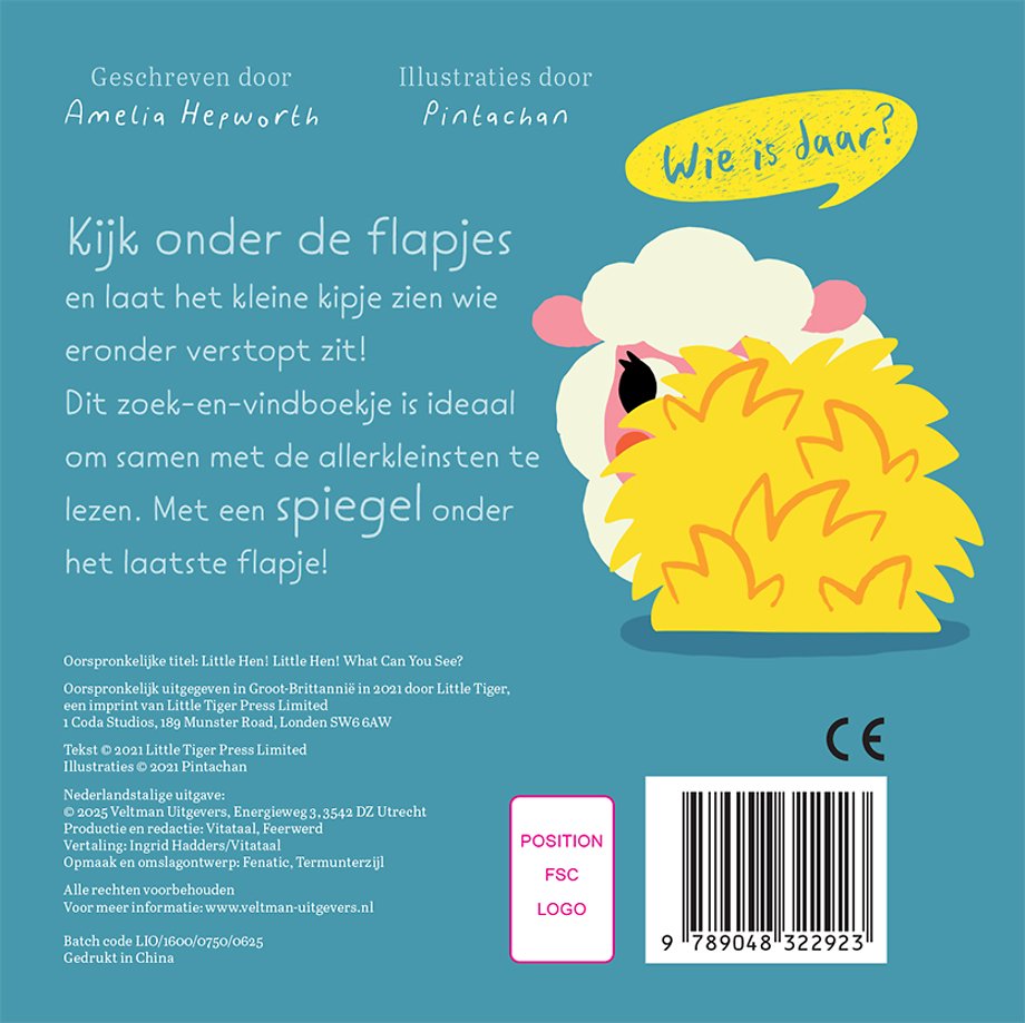 Lief klein kipje, wat zie je daar?