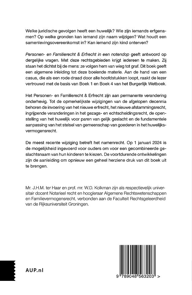 Personen- en Familierecht & Erfrecht