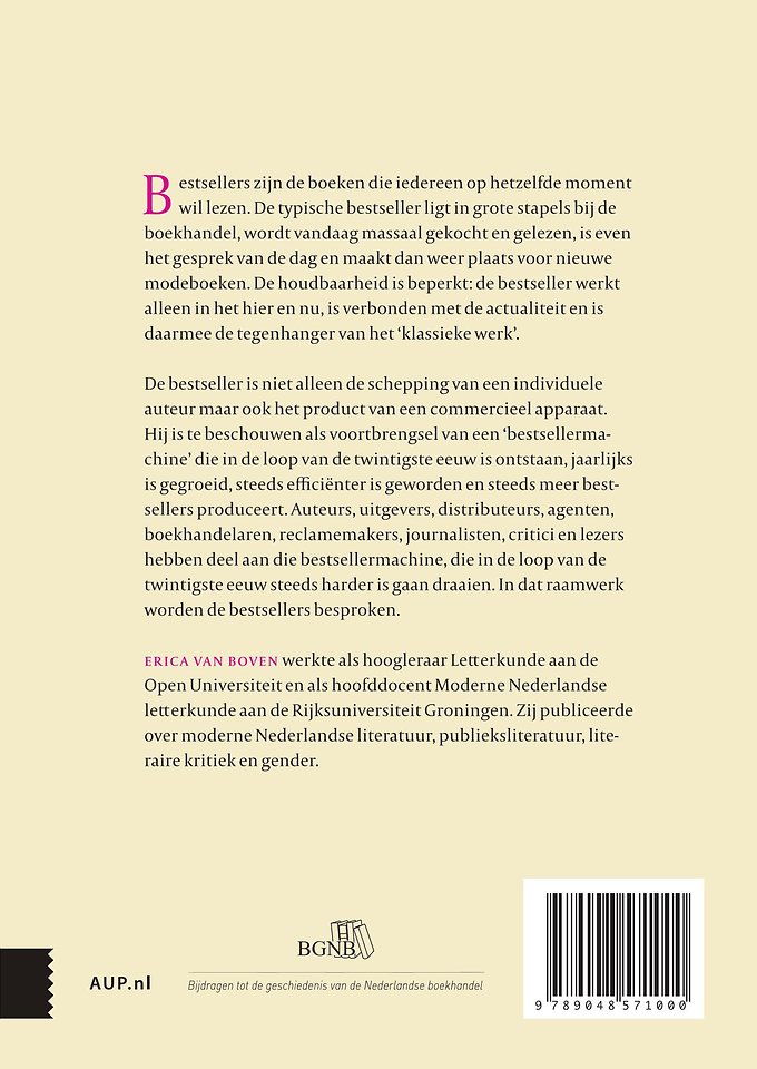 De bestsellermachine