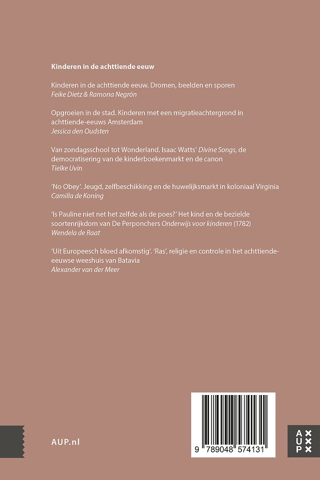 Kinderen in de achttiende eeuw volume 2025