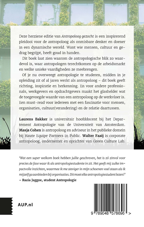 Antropoloog gezocht