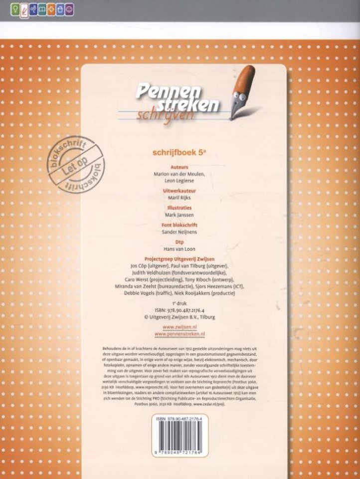 Pennenstreken schrijven 5a Schrijfboek