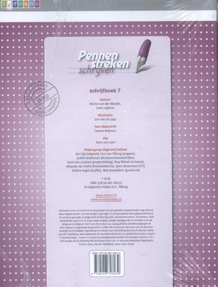 Pennenstreken Schrijfboek blokschrift Schrijven