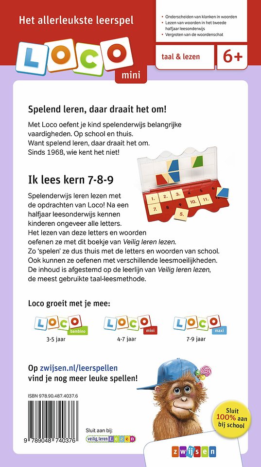 Loco Mini veilig leren lezen ik lees kern 7-8-9