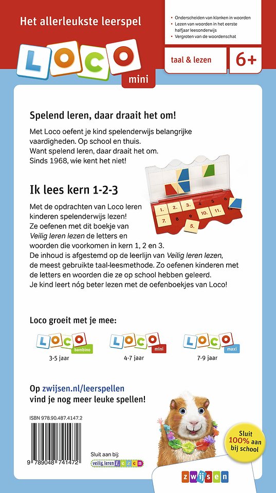 Loco mini Veilig leren lezen ik lees kern 1-2-3