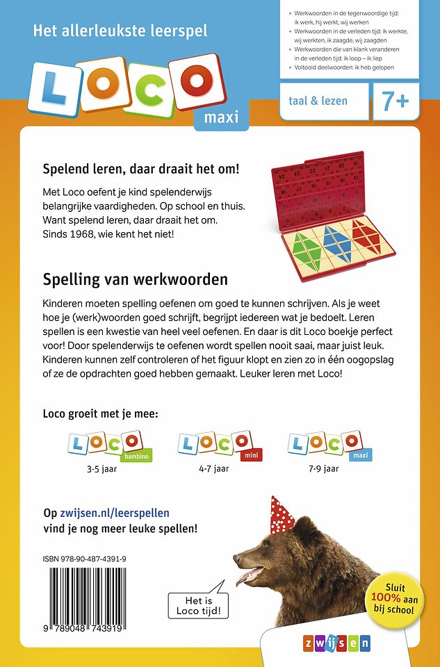 Werkwoordspelling 7-9 jaar