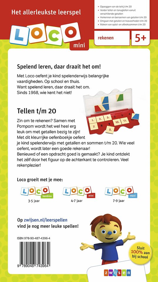 Rompompom ik leer tellen t/m 20