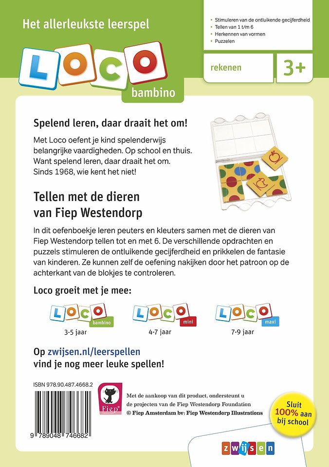 Fiep Westendorp tellen met dieren