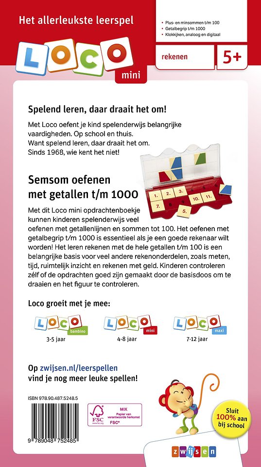 Loco mini semsom oefenen met getallen t/m 1000