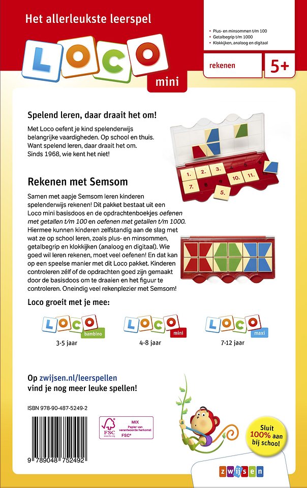 Loco mini semsom rekenen groep 3 en 4 pakket