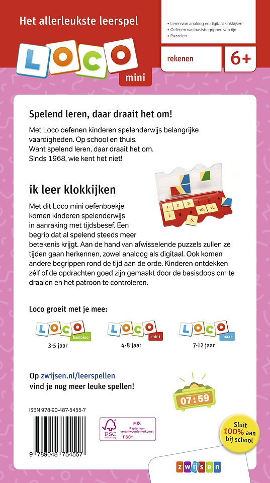 ik leer klokkijken 6-8 jaar