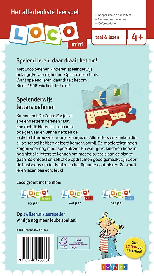 De Zoete Zusjes spelen met letters 4-6 jaar