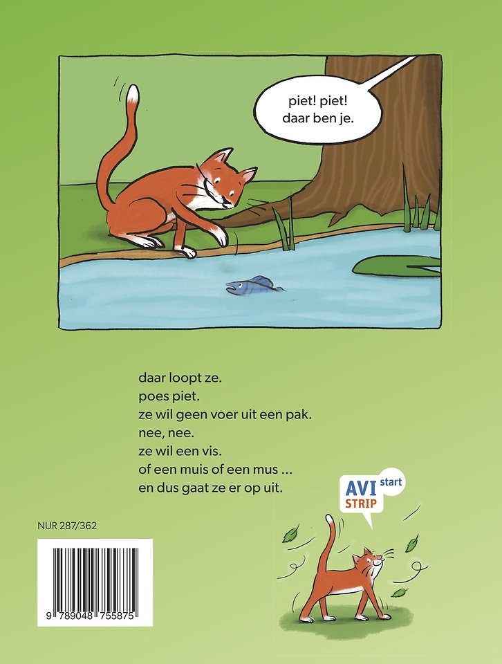 poes piet loopt weg