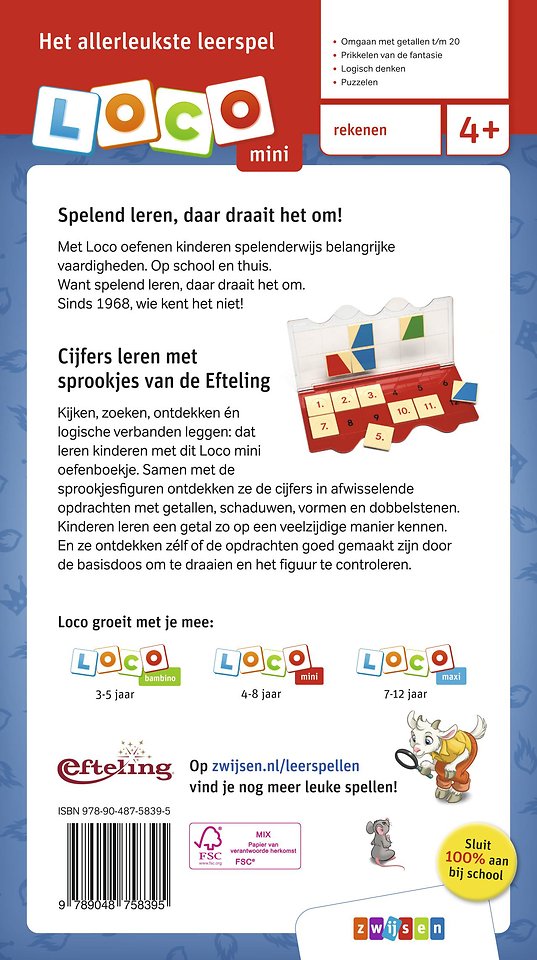 Loco mini cijfers leren met sprookjes van de Efteling