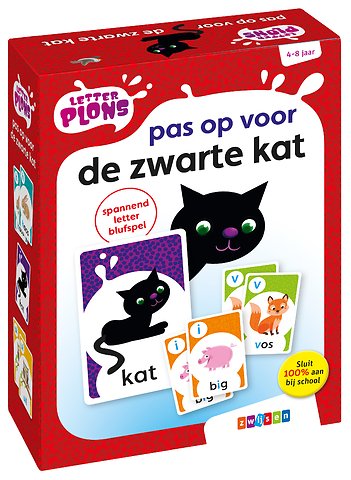 Letterplons pas op voor de zwarte kat