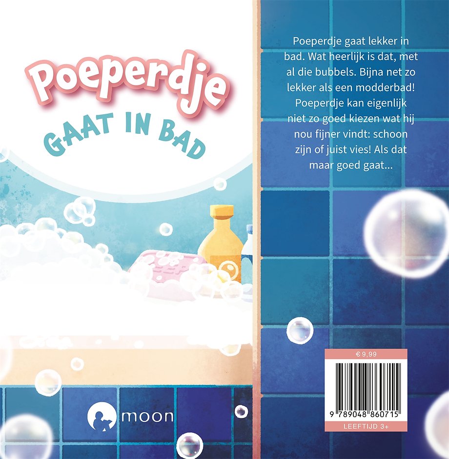 Poeperdje gaat in bad