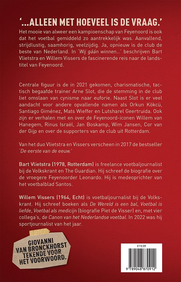 Wij gáán winnen…