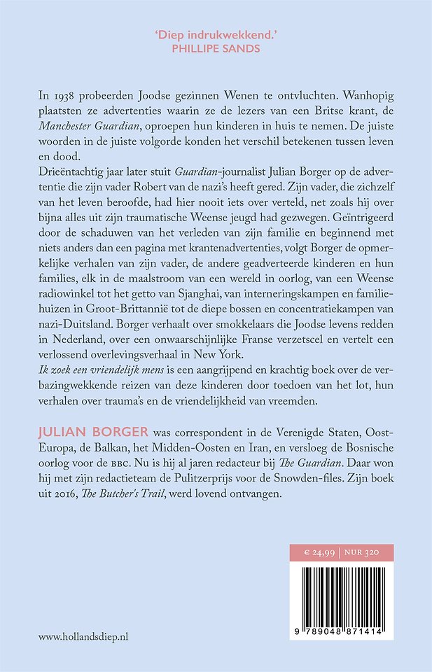 Ik zoek een vriendelijk mens