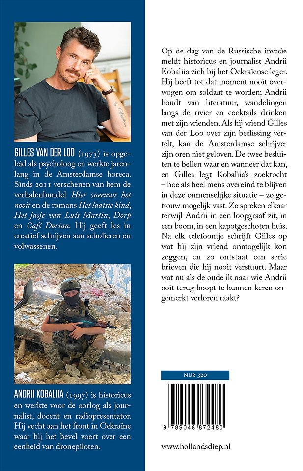 Mens blijven aan het front