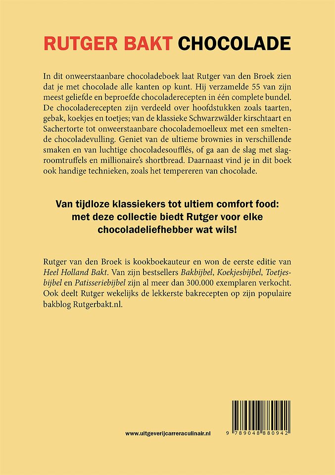 Rutger bakt; Chocolade