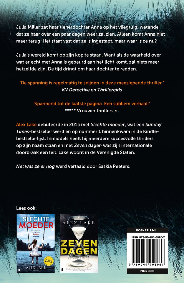 Net was ze er nog