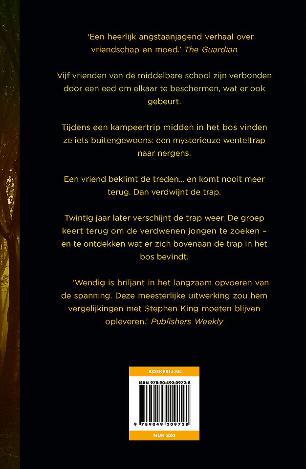 De trap in het bos